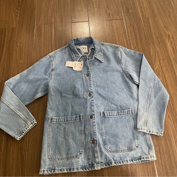 Zara denim oversized jacket - Picture 3 of 4